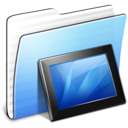 Aqua Stripped Folder Wallpapers icon